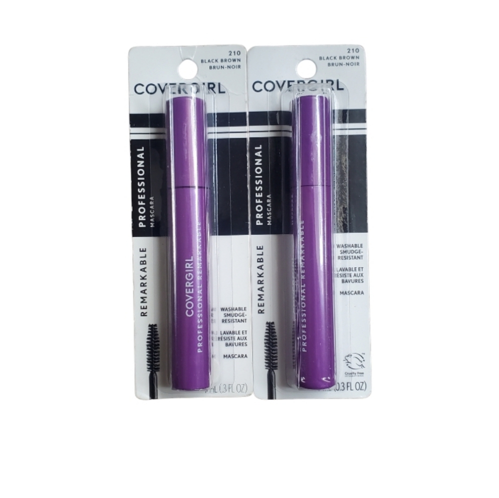 (2) Covergirl Professional Mascara 210 Black Brown